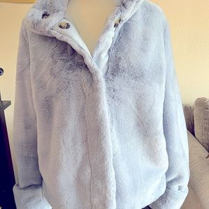 Anthropologie Lush Sky Blue Jacket